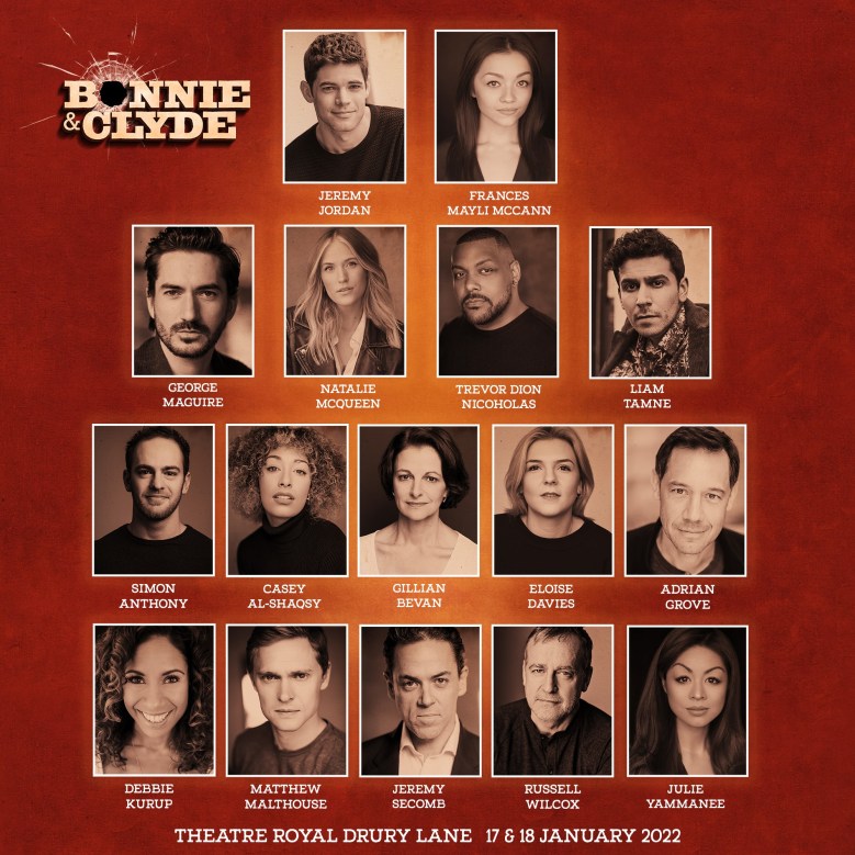 Full casting announced for Bonnie & Clyde In&nbsp;Concert